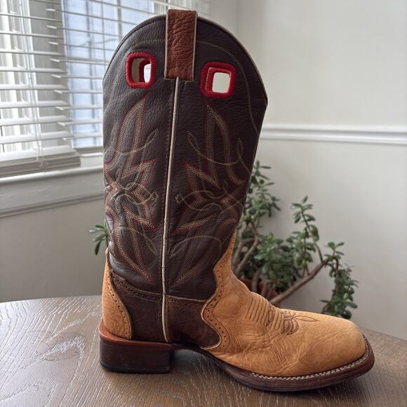 Double H Mens Western Leather Boots Embroidered Buckaroo Style Workwear | 8.5D main image 13